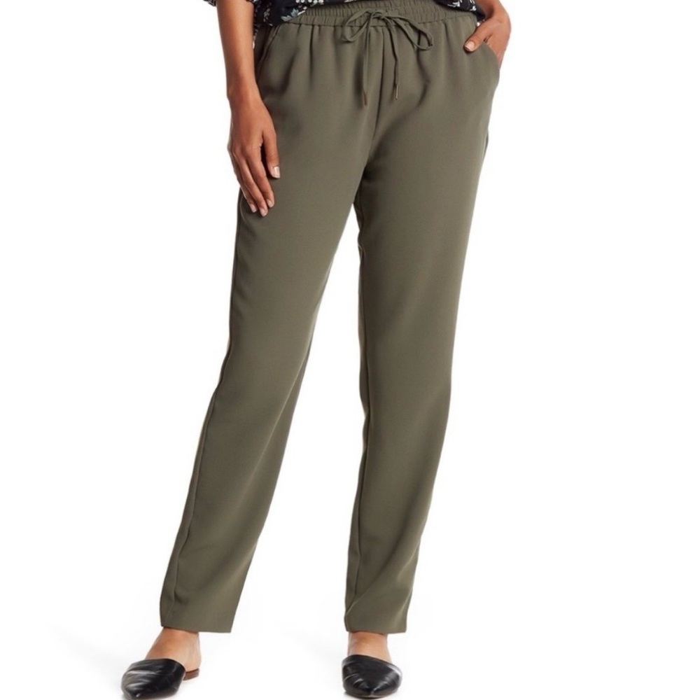 Joie Olive Drawstring Straight-Leg Pants NWOT